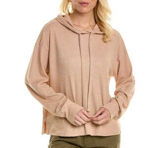 Michael Stars Kylo Acid Wash Thermal Hoodie in Camel Size XS *NWT*